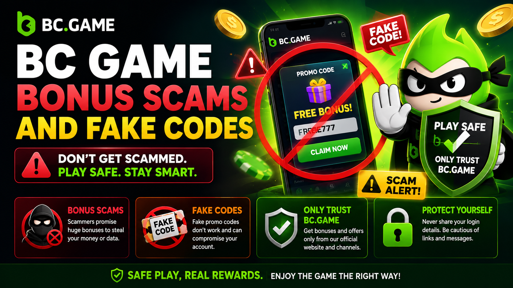 BC Game Bonus Scams and Fake Codes