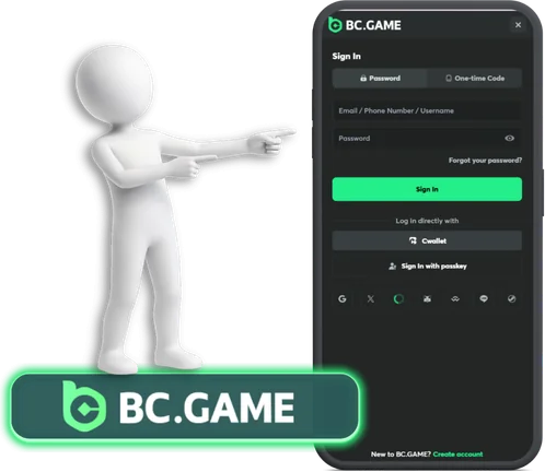 BC Game Login with Email or Phone
