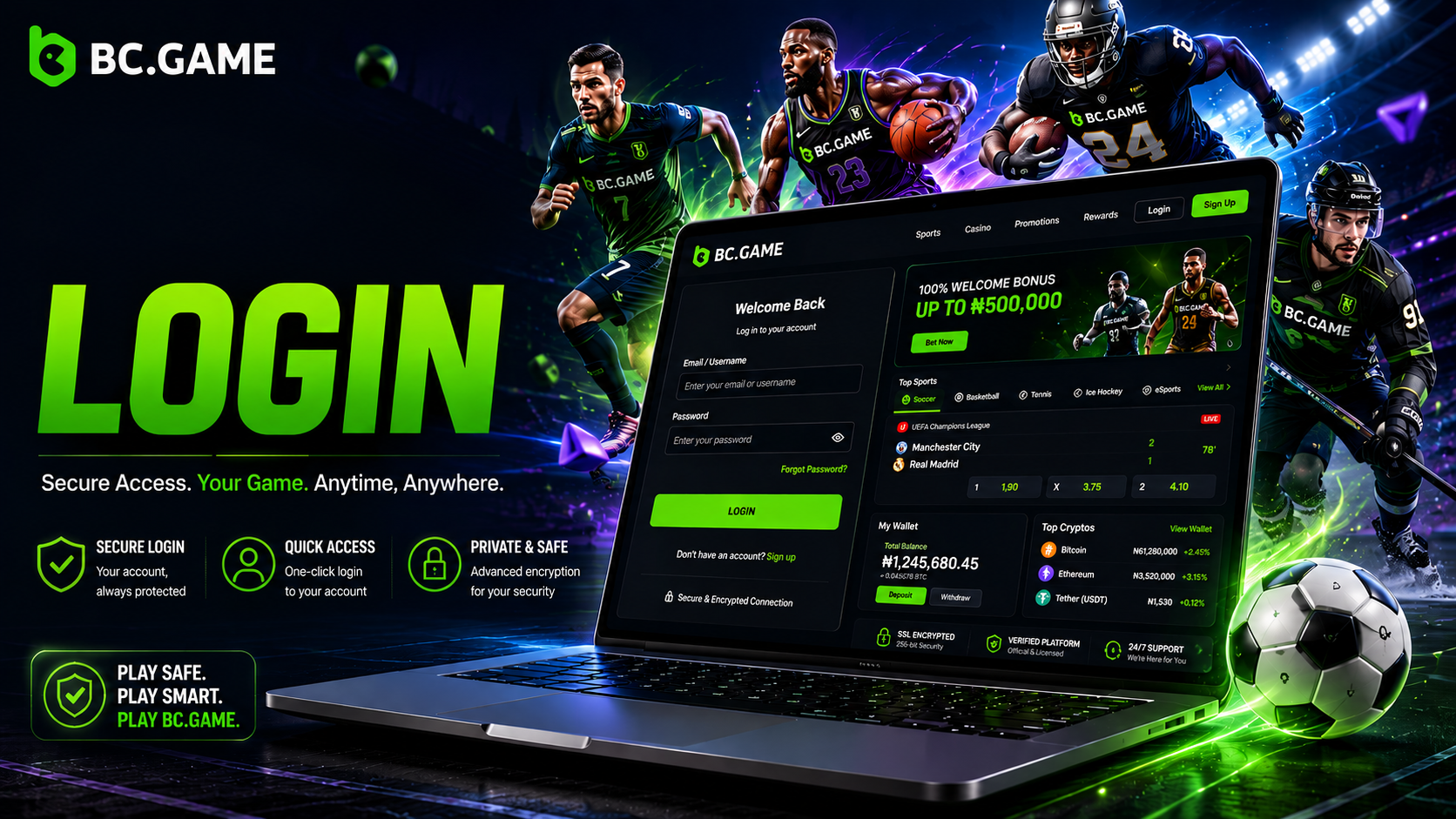 BC Game Login in India