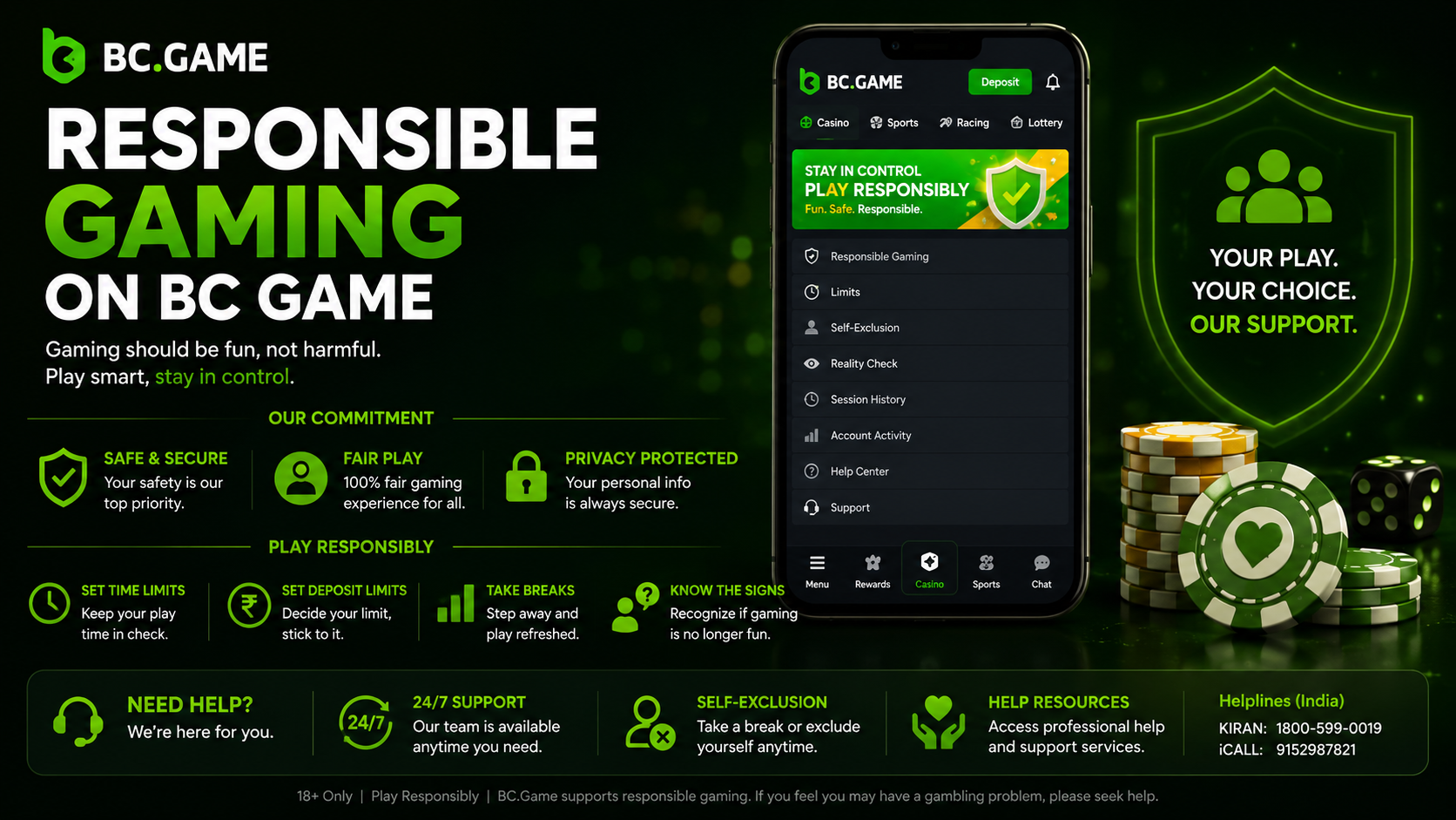 Responsible Gaming on BC Game