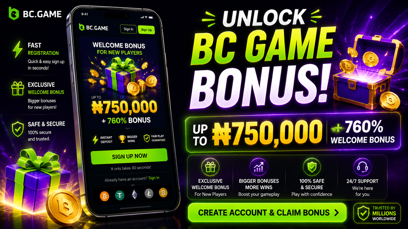 BC Game Welcome Bonus India